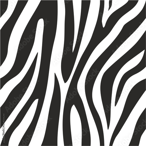 Zebra Animal Print Seamless Vector Pattern or Seamless Vector Background Concept