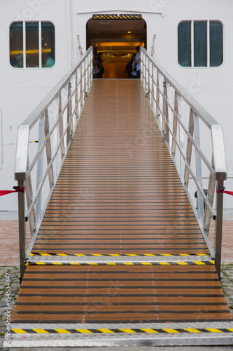 Принти на полотні Cruise boarding entrance platform
