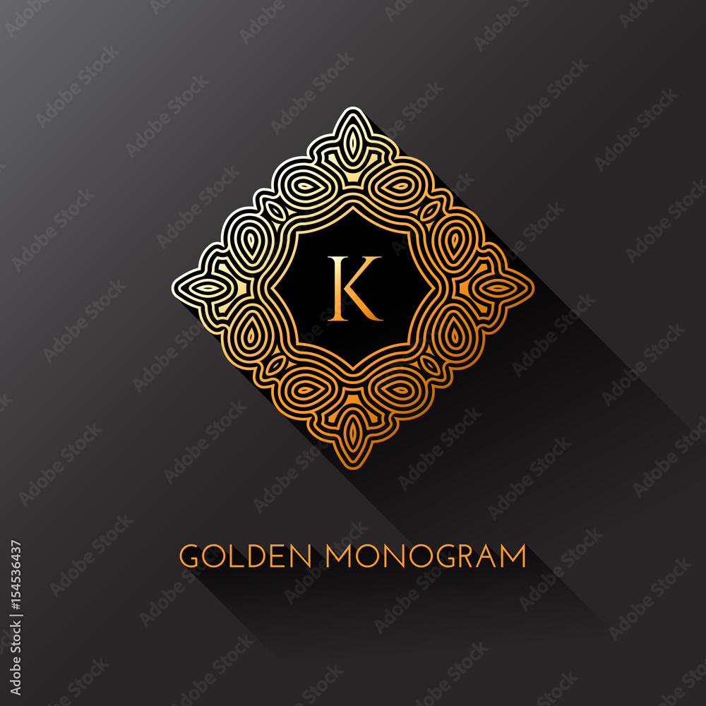 Golden monogram