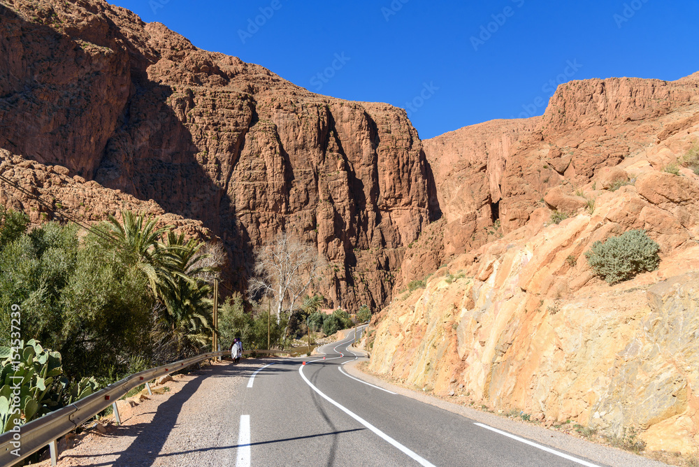 Road to Todgha Gorge in Morocco Road to Todgha Gorge in Morocco