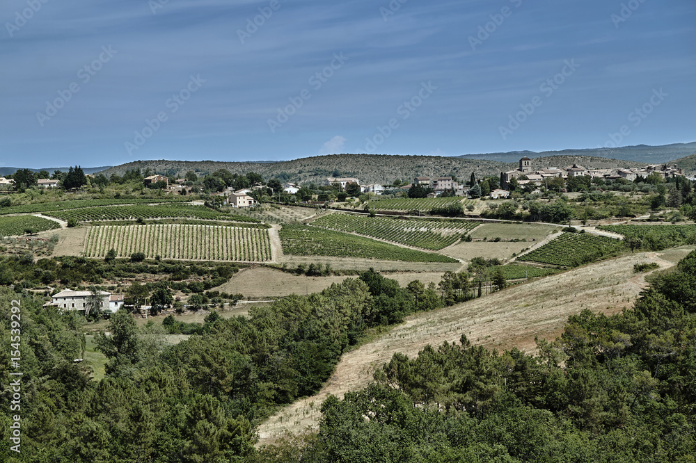 Small town in the hills and mountains in France. Small town in the hills and mountains in France.