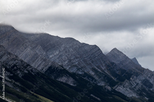 Stripes along the Kananaskis trail.