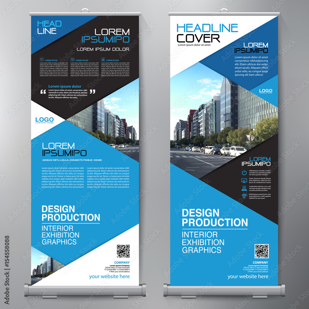Business Roll Up. Standee Design. Banner Template. Stock Vector | Adobe ...