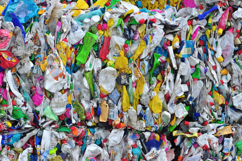 Plastic waste old bottles recycle