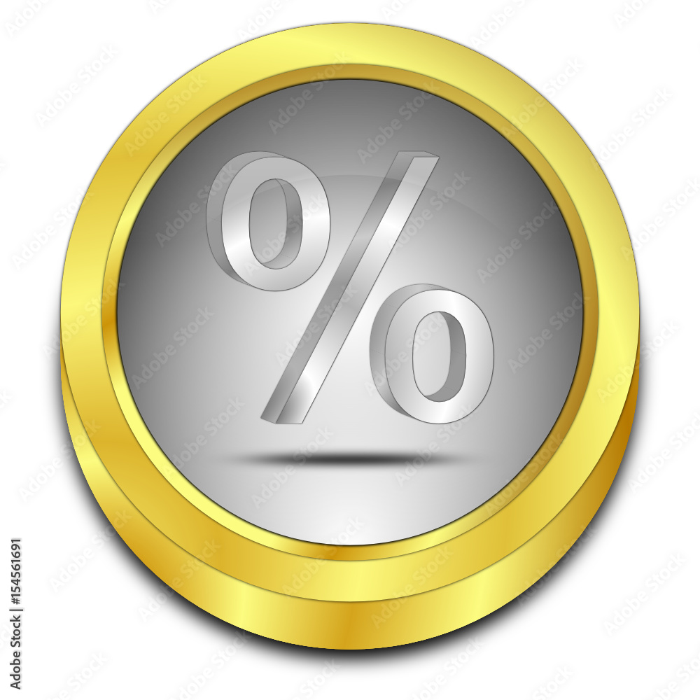 Discount button - 3D illustration Discount button - 3D illustration