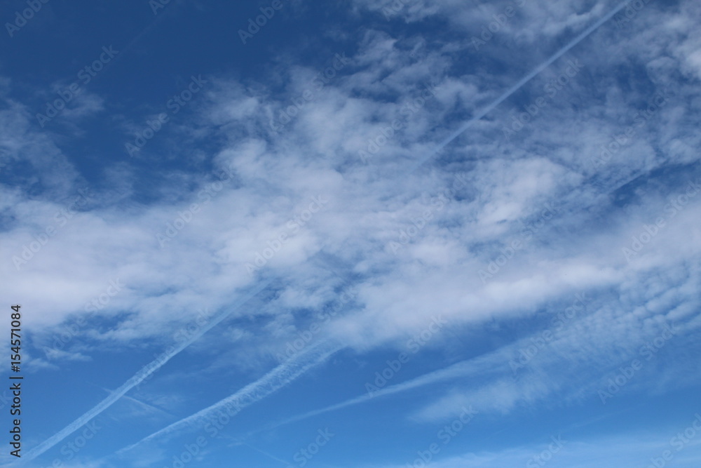 Sky. Trace from the plane. Sky. Trace from the plane.