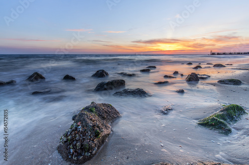 Nach Sonnenuntergang am Strand