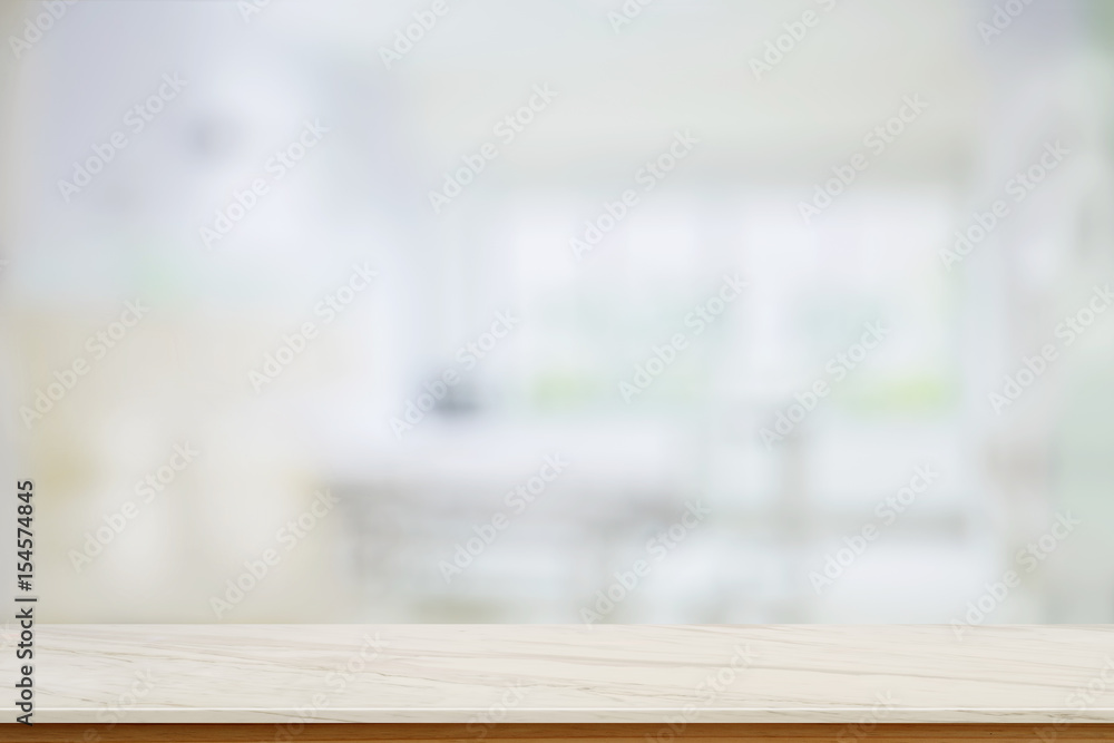 Empty Top marble and wood table at hospital room with bed background. For product display montage. Empty Top marble and wood table at hospital room with bed background. For product display montage.