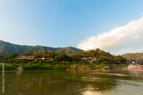 Pakbeng in Laos during cruise