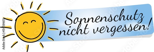 Sonnenschutz nicht vergessen 