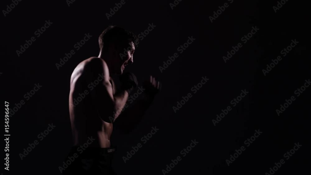 Boxer prepairs to a fight. 4k UHD Boxer prepairs to a fight. 4k UHD