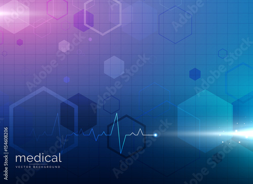 abstract molecule medical healthcare or pharmacy blue background