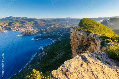 Bild auf Leinwand Cassis depuis le Cap Canaille