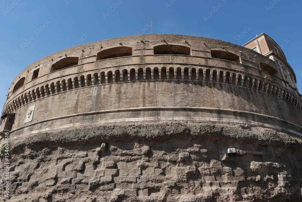 Castle of the Holy Angel and Mausoleum of Hadrian in Rome, Italy