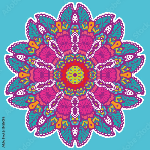 Fotografie Round colorful mandala.