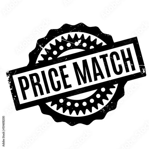 Price Match rubber stamp. Grunge design with dust scratches. Effects can be easily removed for a clean, crisp look. Color is easily changed.