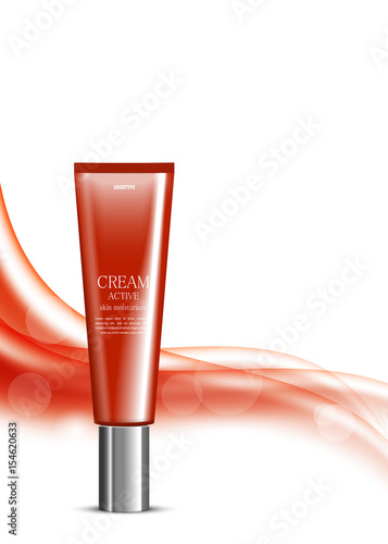 Skin moisturizer cosmetic design template