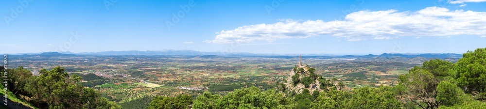 Mallorca San Salvador Panorama Landschaft