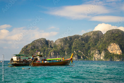 Fisherboats in Koh Phi Phi © tinoalexandre