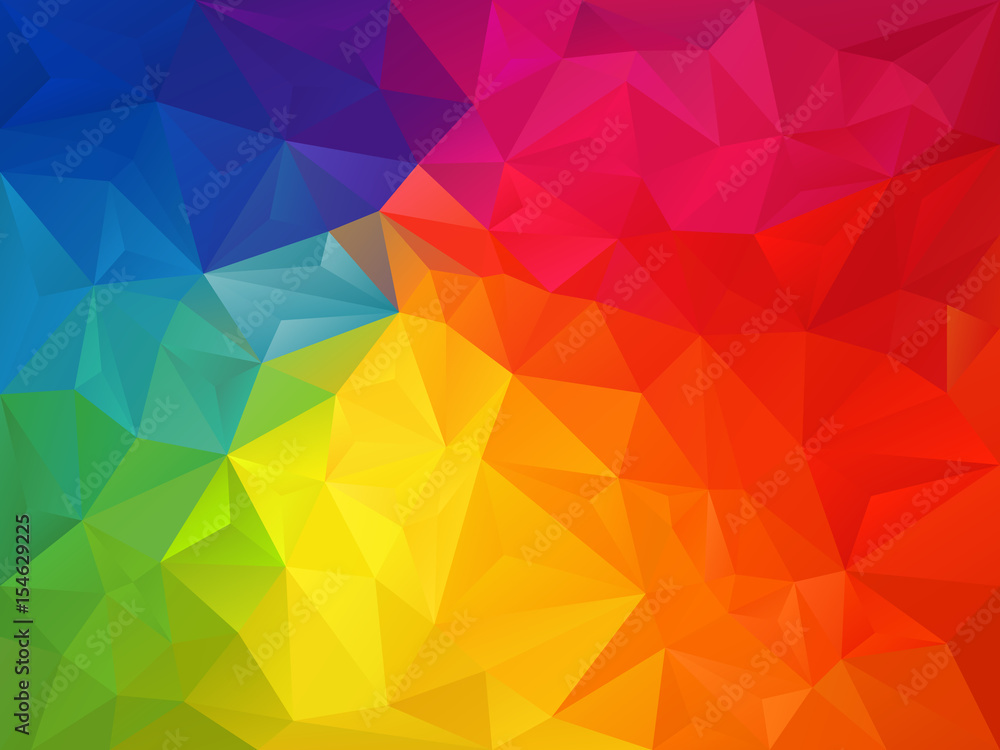 vector abstract irregular polygon background with a triangle