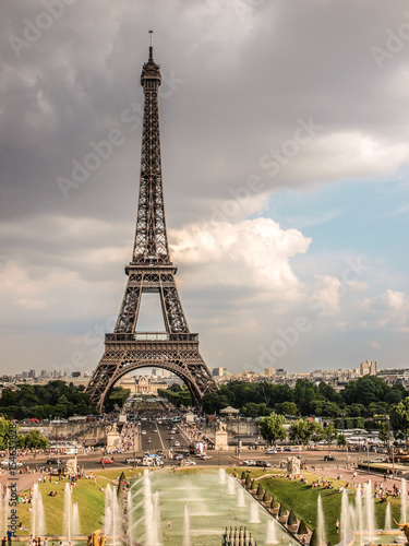 Landscape of Eiffel Tower in Paris  France