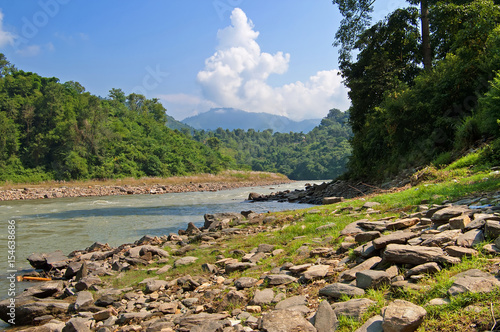 View of river in Nepal photo