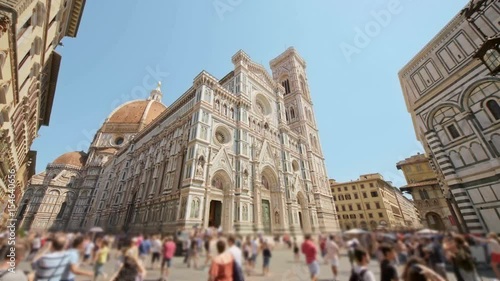 view of the Basilica of Santa Maria del Fiore in Florence, Italy