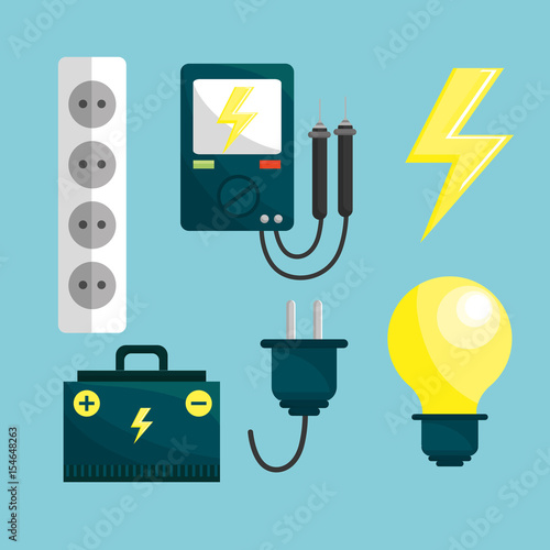 energy logger and environment care icons