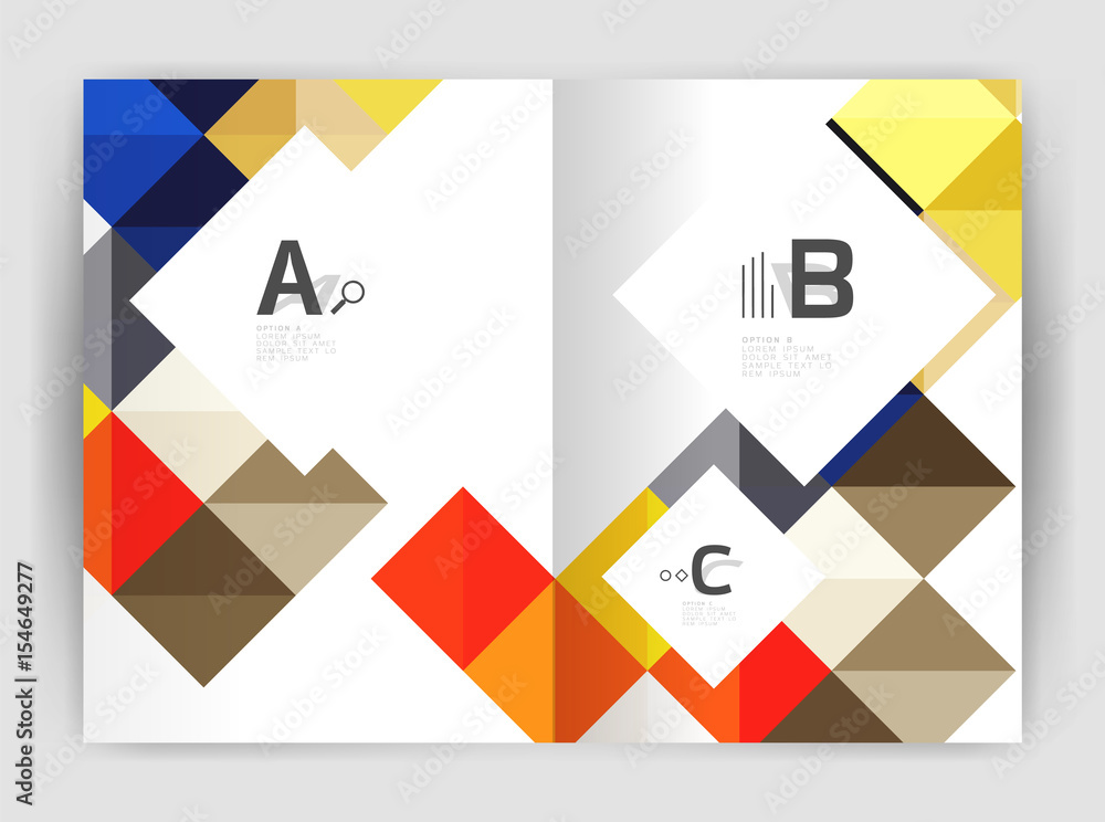 Vector square minimalistic abstract background, print template business brochure a4 Vector square minimalistic abstract background, print template business brochure a4