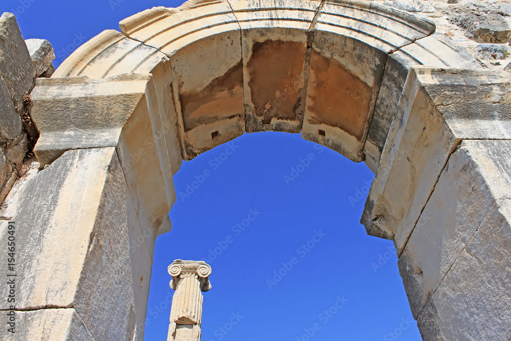 Ephesus ruins. Ancient Greek city on the coast of Ionia near Selcuk. Izmir province. Turkey. Asia Minor