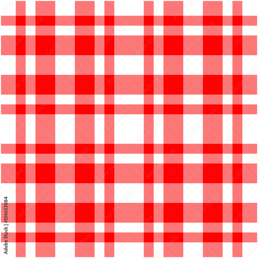 Chess pattern on red fabric of lines. Vector illustration. Chess pattern on red fabric of lines. Vector illustration.