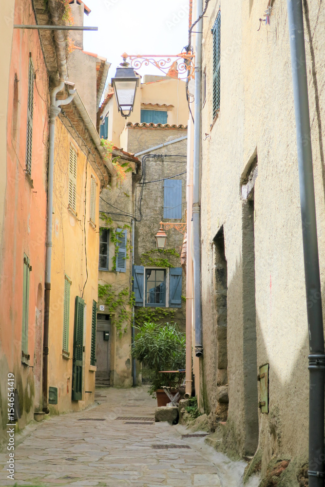 street in an old village in the south of france