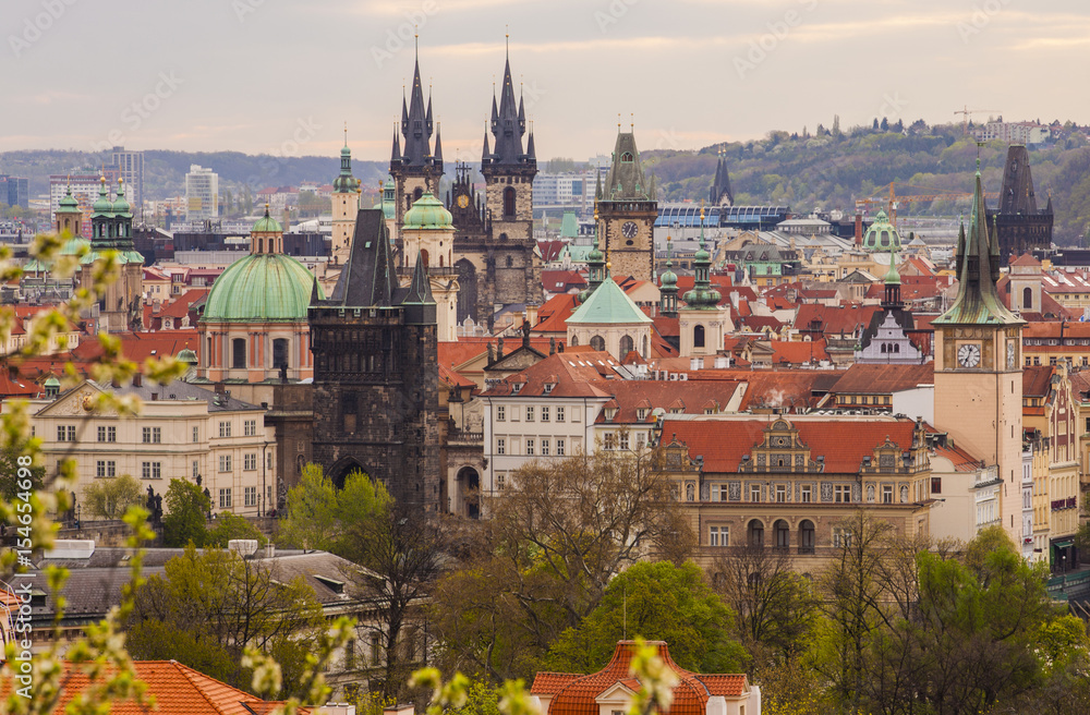 Old Town in the center of Prague, is under the protection of UNESCO