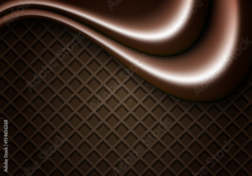 Background of chocolate wafers