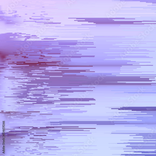 Glitch abstract background. Vector illustration. Pink, violet colors.