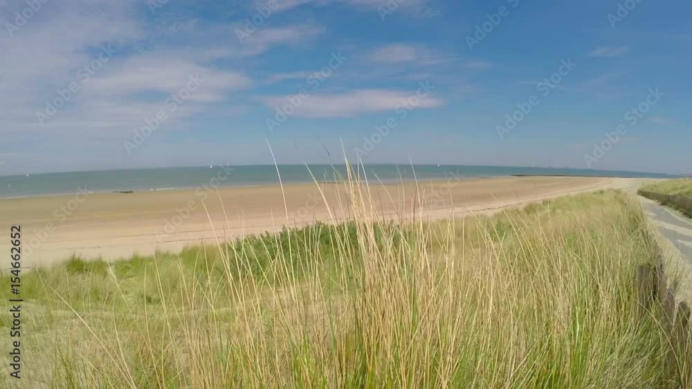 Spring beach on the North Sea. Spring beach on the North Sea.