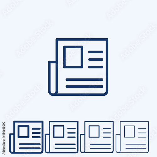 News Vector Line Icon