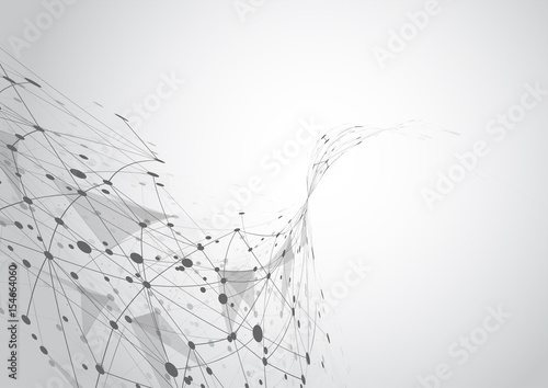 Abstract technology futuristic network