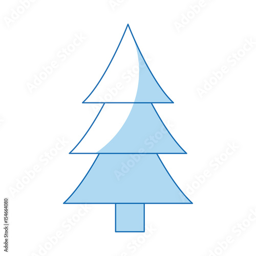 ecology tree pine environment natural forest vector illustration