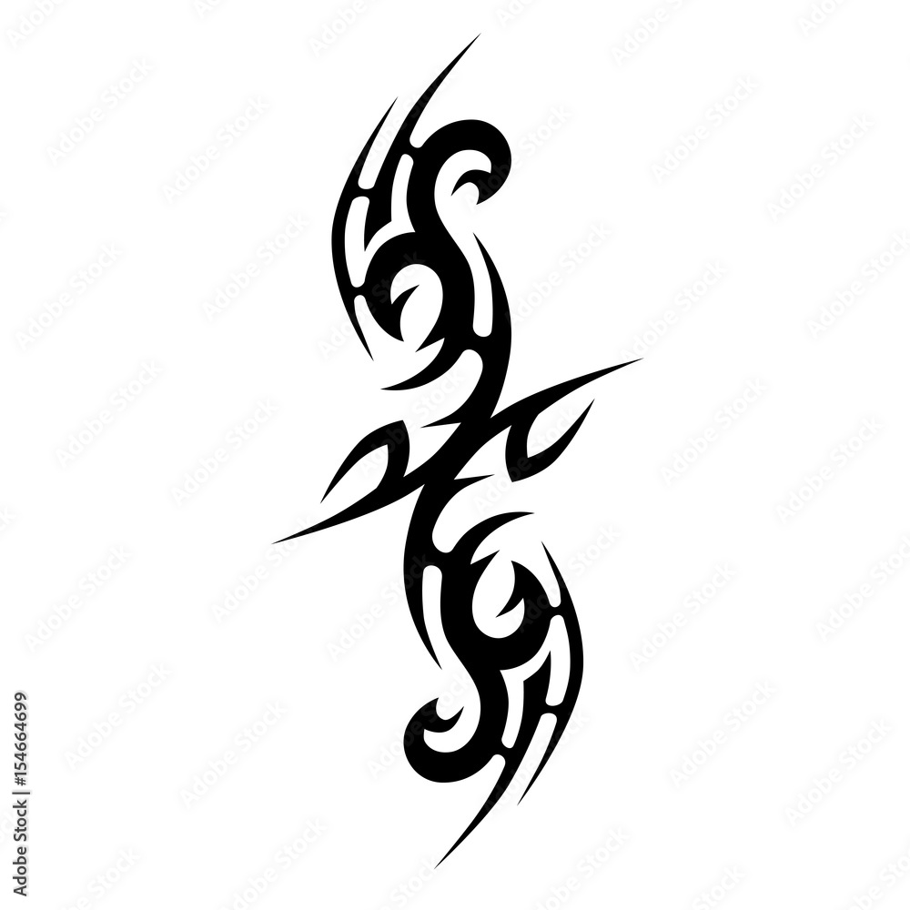 Simple tattoo design, tribal tattoo Stock Vector Image & Art - Alamy