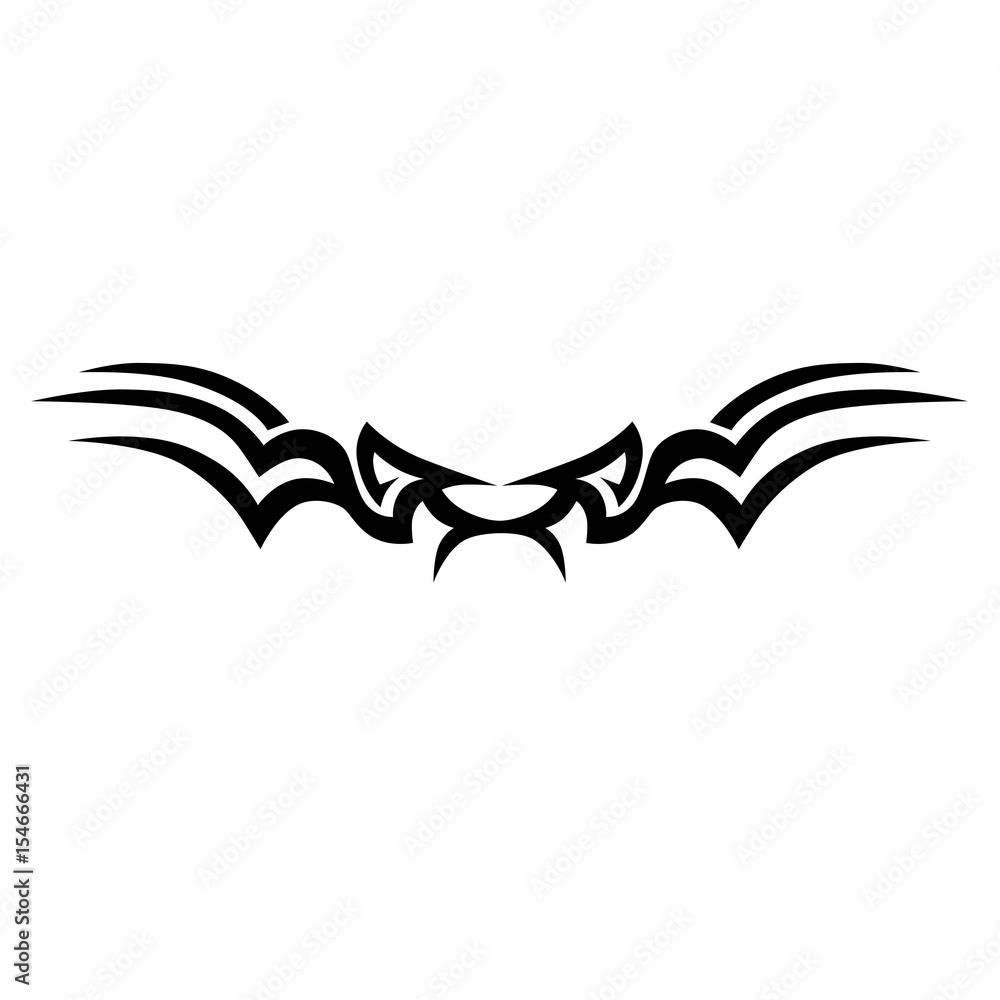 TRIBAL TATTOO ART DESIGNS Sketched Simple Isolated Vector Tattoo Idea