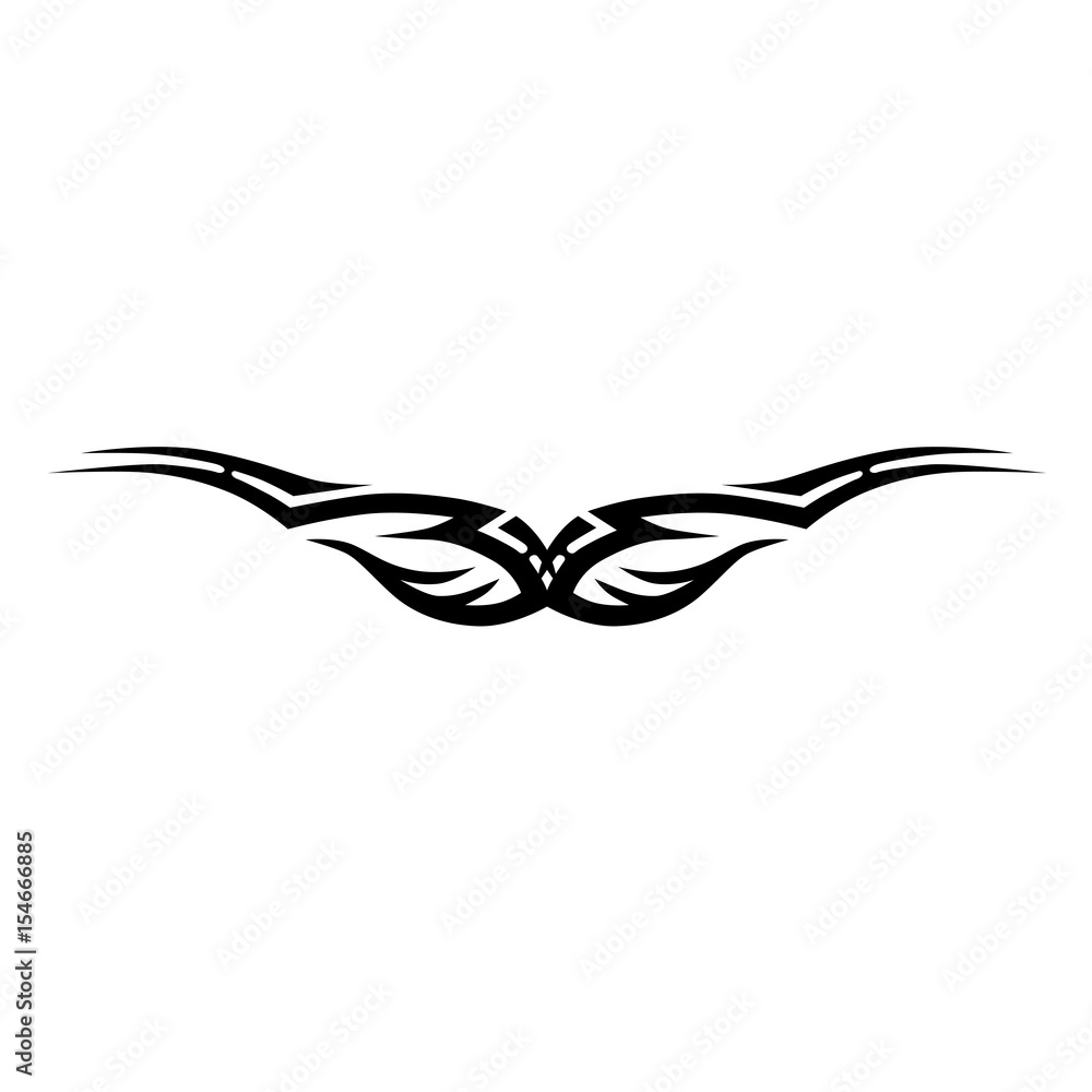 TRIBAL TATTOO ART DESIGNS Sketched Simple Isolated Vector Tattoo Idea