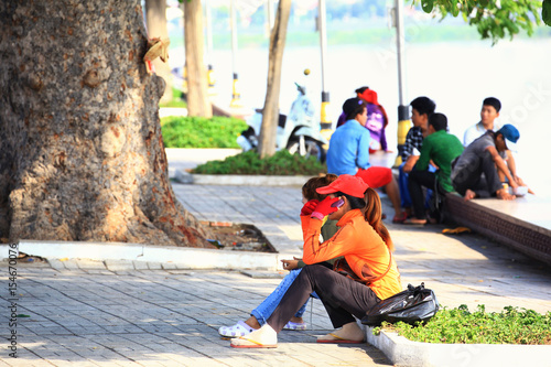 Plakat w ramie Phnom Penh na ulicy 3