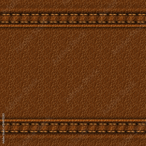Brown Saffiano Leather Stitched With A Seam. Real Or Genuine Leather Texture  Background. Stock Photo, Picture And Royalty Free Image. Image 162741821.