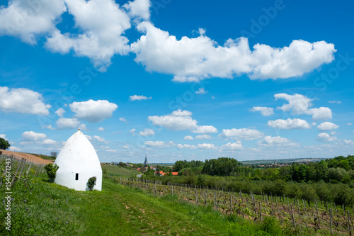 Trullo or italian roundhouse in Flonheim, Rhine-Hesse, Germany photo