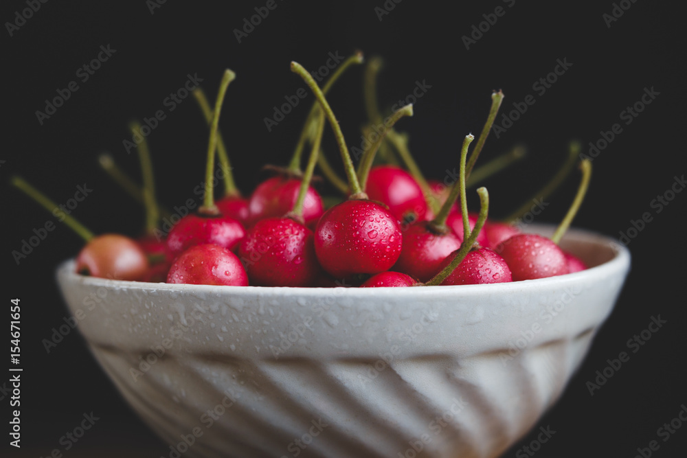 Panama Berry Fruits on the dark background Panama Berry Fruits on the dark background