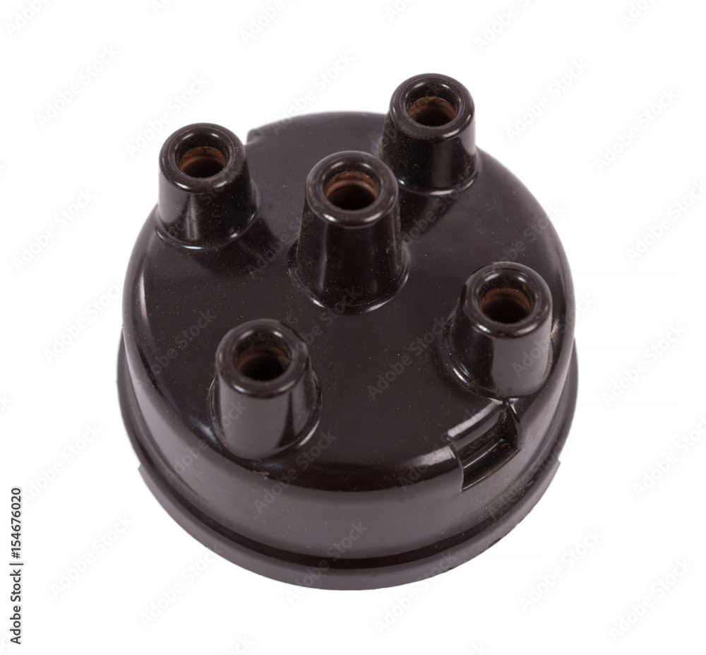 ignition distributor isolated on white background ignition distributor isolated on white background