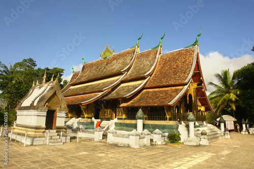 Buddhist temple Wat Xieng Thongratsavoravinanh in Luang Prabang in Laos. 