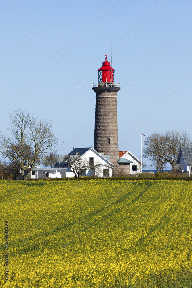 Fornæs lighthouse at the Danish baltic Sea coast Fornæs lighthouse at the Danish baltic Sea coast