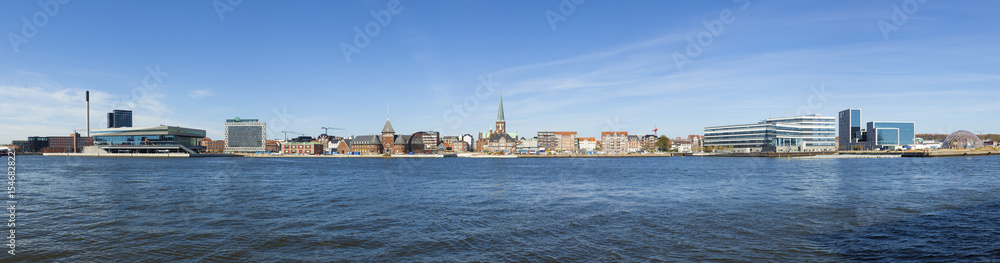 Aarhus waterfront panorama